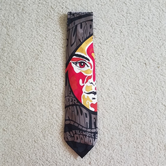 Vintage Other - The Fillmore Poster Ties - Bill Graham Sun Face